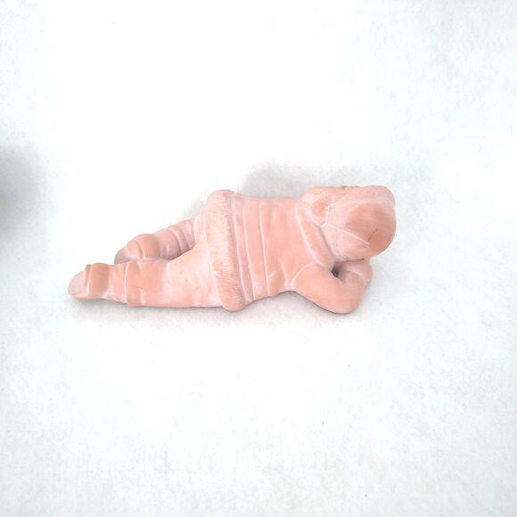 Santa Claus Laying Shelf Sitter Fireplace Mantle Resin Christmas Decor Figurine - Picture 4 of 8